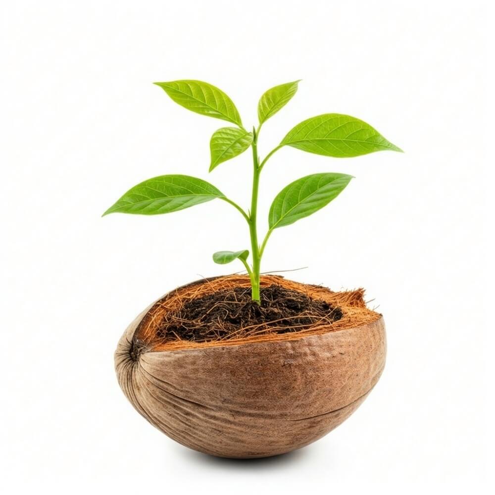 Close up of organic growing media